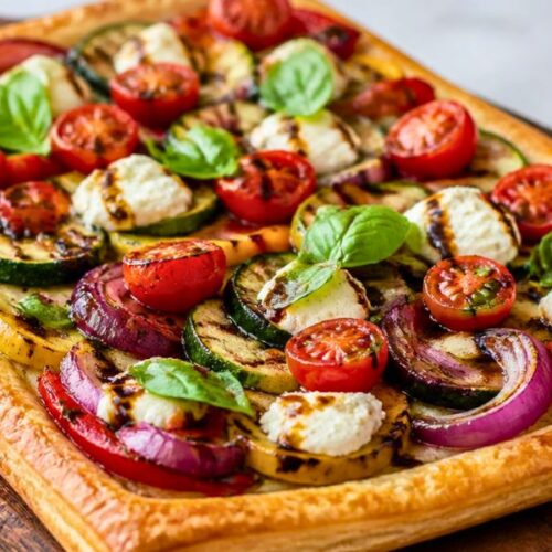 Grilled Vegetable and Goat Cheese Tart Recipe