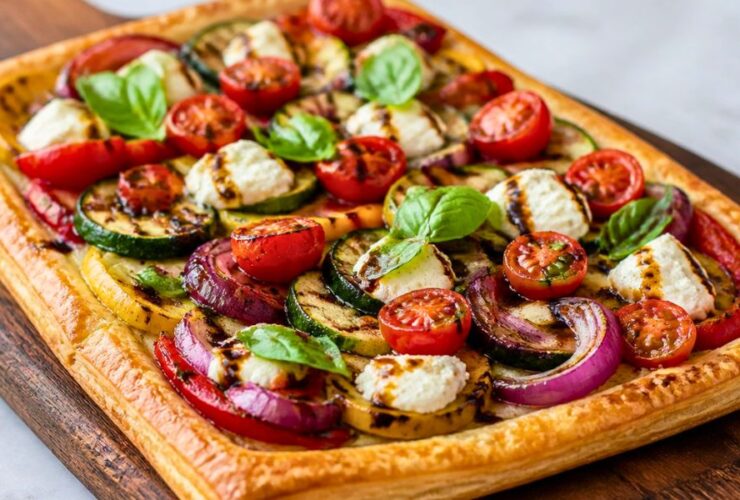 Grilled Vegetable and Goat Cheese Tart Recipe