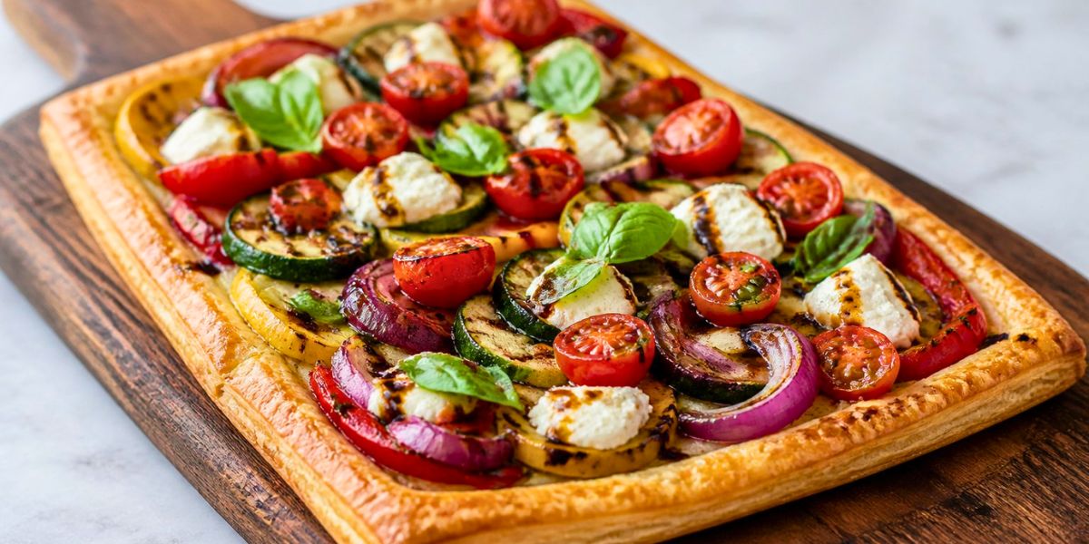 Grilled Vegetable and Goat Cheese Tart Recipe