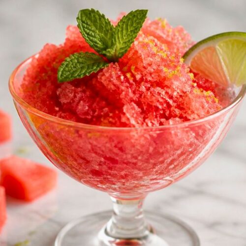 Watermelon Lime Granita Recipe