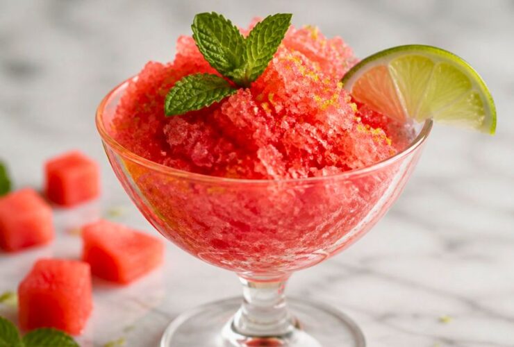 Watermelon Lime Granita Recipe