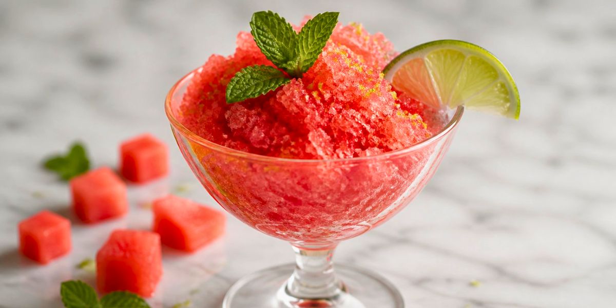 Watermelon Lime Granita Recipe