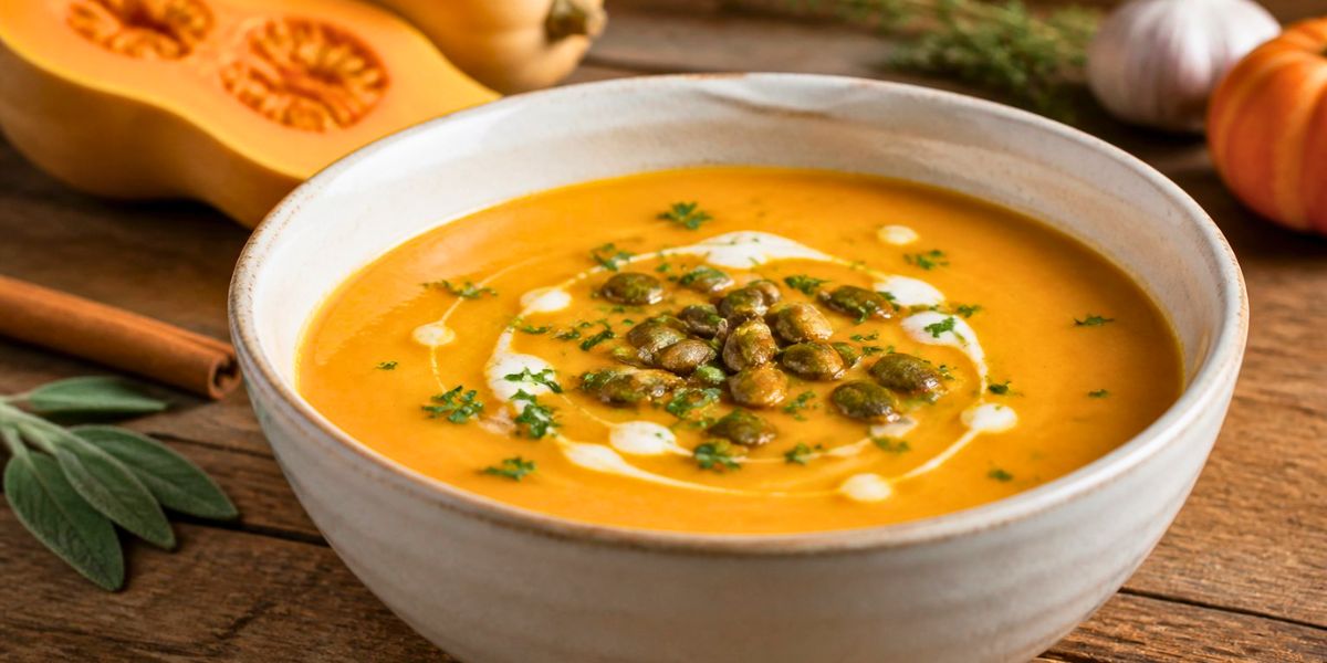 Spiced Butternut Squash Soup Recipe