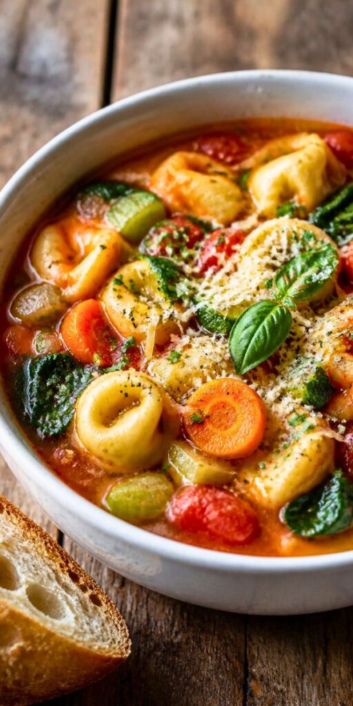 Veggie Tortellini Soup Recipe