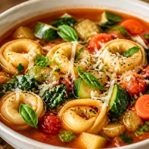Veggie Tortellini Soup Recipe